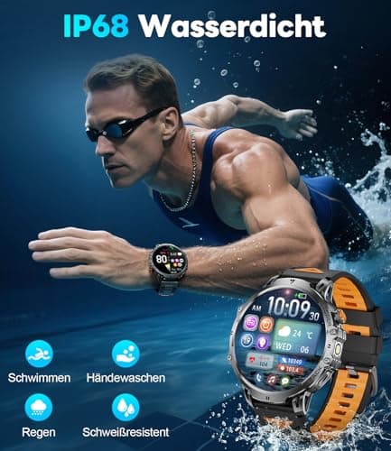 Detalle 2 de BENYAR SMART-Reloj Hombre con Batería 1000 mAh ⌚️ IP68 Impermeable