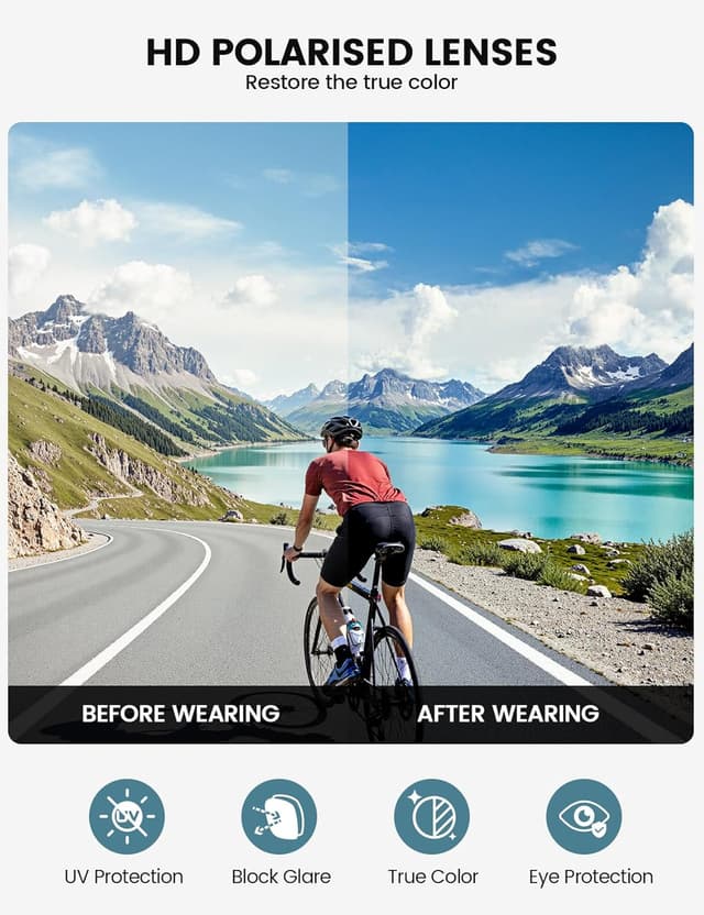 Thumbnail 2 de Lamicall Polarized Cycling Sunglasses 24g