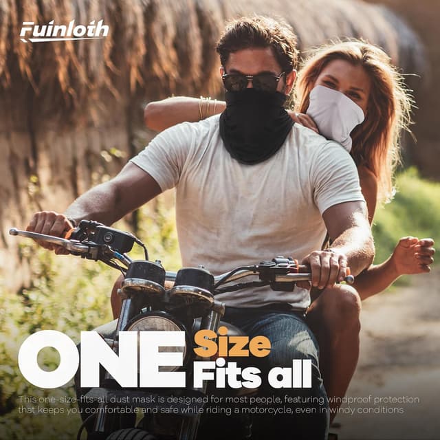 Detalle 2 de Fuinloth Neck Gaiter 6-Pack Cooling UV Protection Bandana Face Mask Gator Scarf