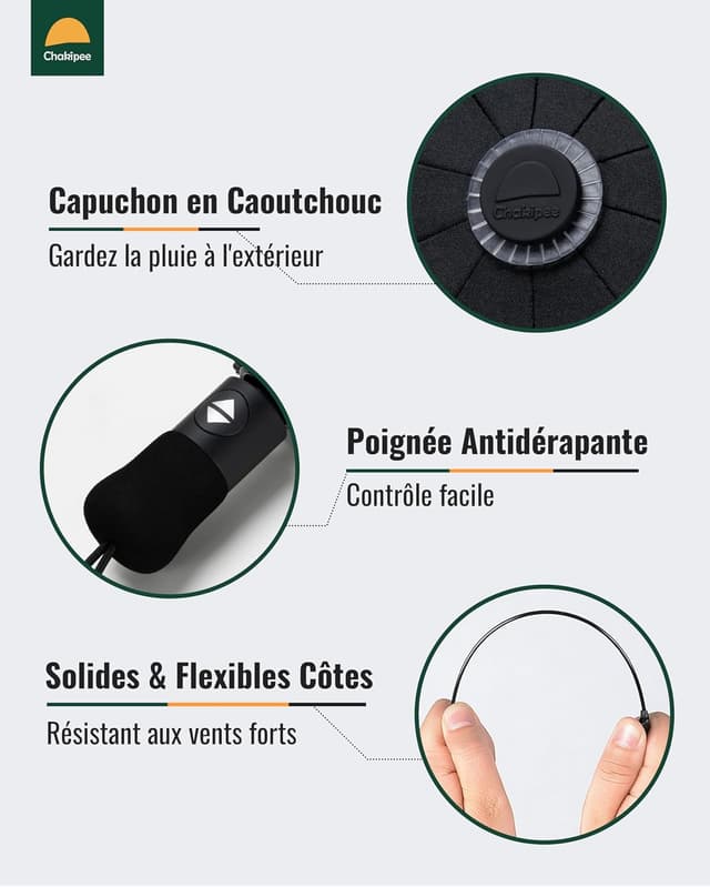 Thumbnail 5 de Chakipee Parapluie Pliant Inversé Homme Compact