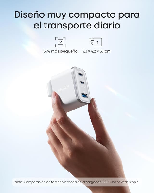 Detalle de Anker Cargador USB C 70 W