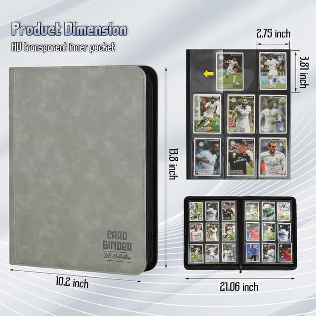 Thumbnail 2 de Trading Card Binder 540-Pocket PU Leather