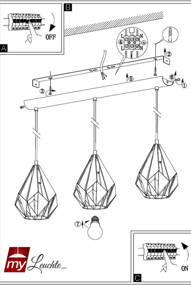 Thumbnail 3 de Eglo Carlton 1: Lámpara colgante retro en negro y cobre 💡