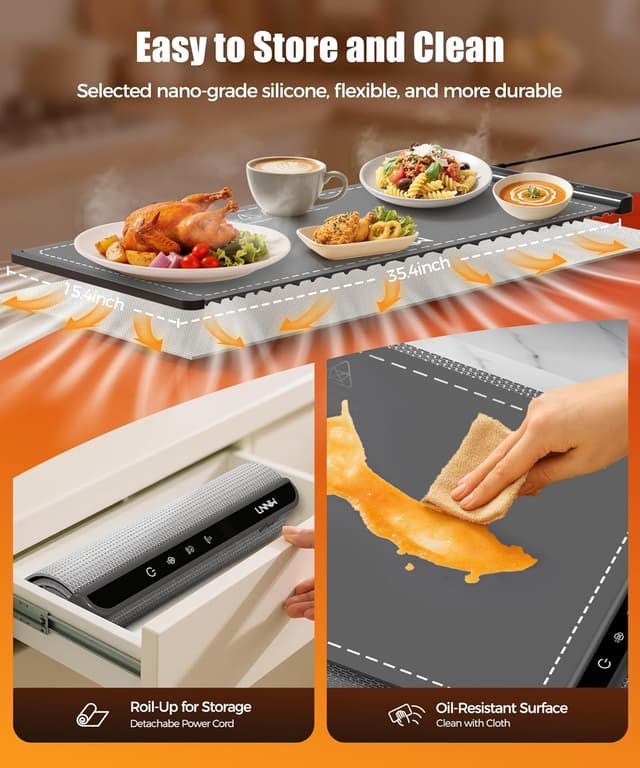 Detalle 1 de Warming mat food warmer 36x15 inch