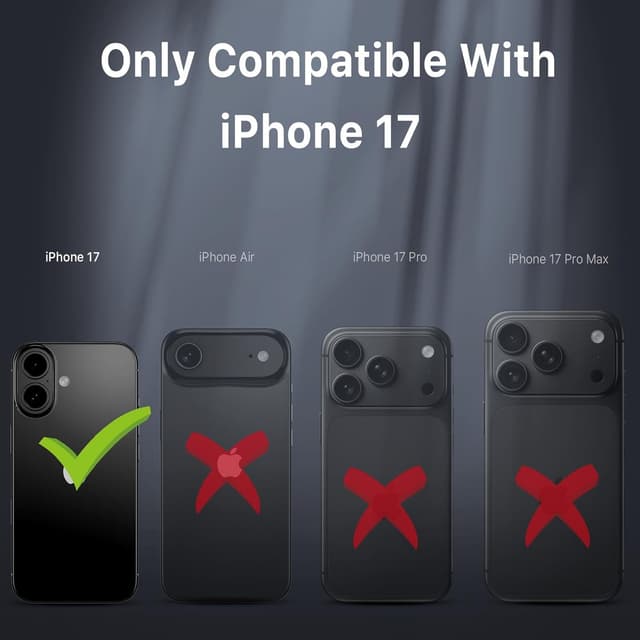 Detalle 2 de M MYBAT PRO Maverick Series Case for iPhone 17 with Belt Clip Holster, MagSafe + Screen Protector