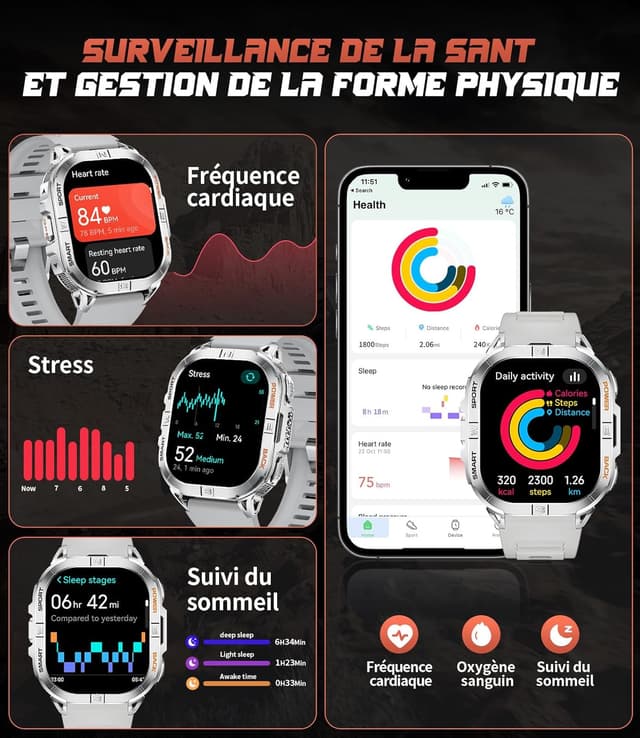 Thumbnail 6 de Montre connectée GPS homme 2,13