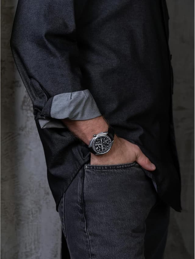 Detalle 2 de Bulova Piloto Lunar 96B251, cronógrafo de 45 mm