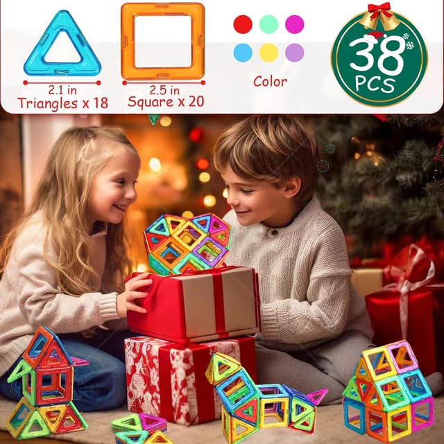 Thumbnail 3 de Muitotir bloques magnéticos 38 piezas