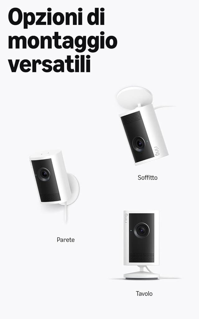 Thumbnail 6 de Ring Videocamera interna Plus (ultimo modello) con Videocamera esterna Plus: Retinal 2K e zoom 4x