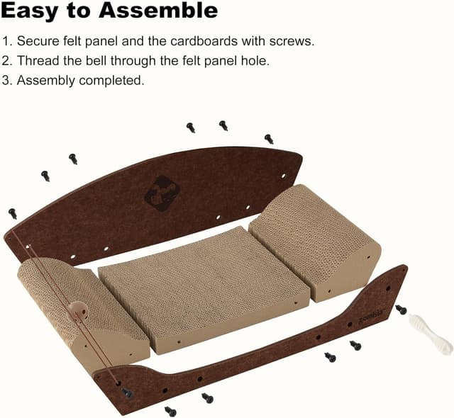 Detalle 2 de ZOMISIA Kratzbrett Katzen 66 cm