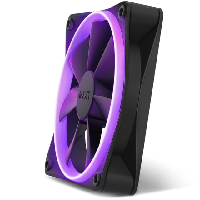 Detalle de NZXT F120 Ventilador suplementario RGB de 120 mm negro (PWM, compatible con NZXT CAM)