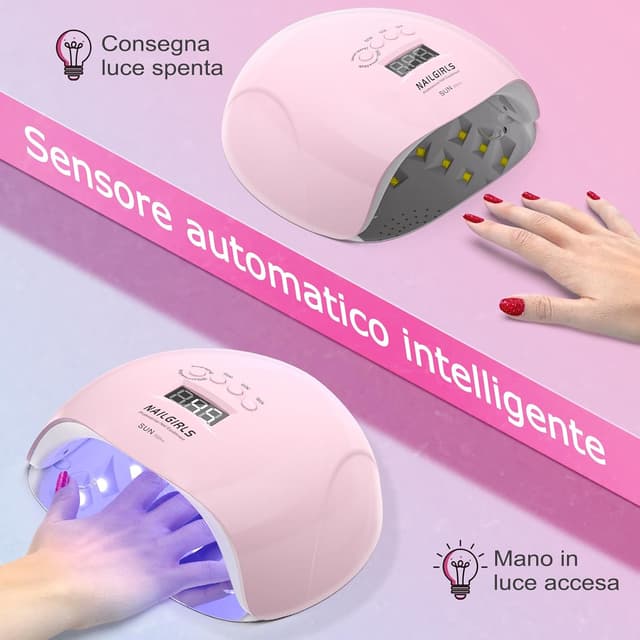 Detalle de NAILGIRLS Lampada UV per unghie 150W LED