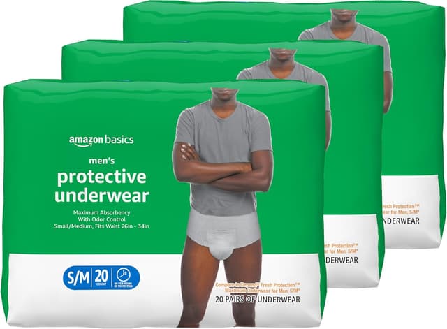 Imagen de Amazon Basics Incontinence Underwear Small/Medium 60 count 🩲 en OfertitasTOP