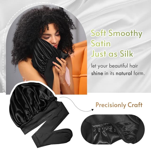 Thumbnail 4 de BONNET QUEEN Seidenhaube Schlafhaube Seide