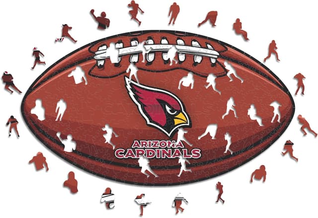Detalle de Iconic Puzzles Arizona Cardinals – Puzzle en bois sous licence officielle NFL, 270 pièces (taille M)