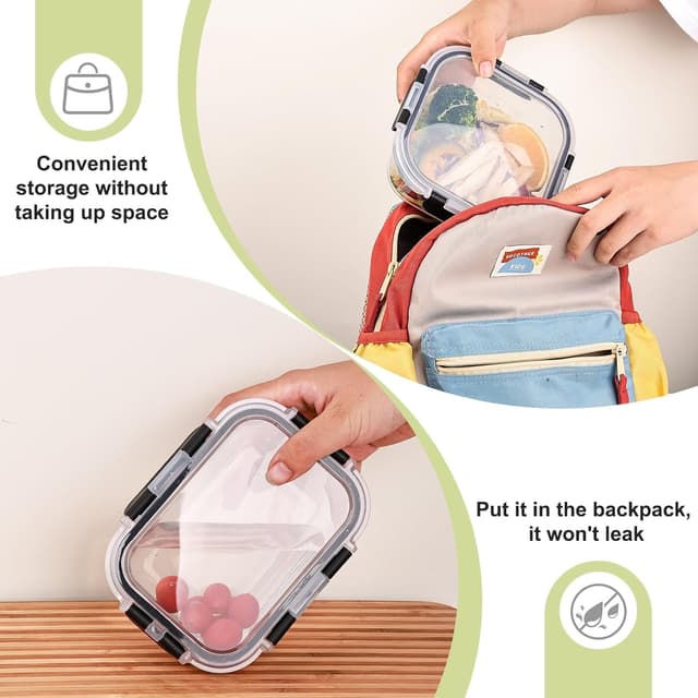 Thumbnail 2 de Liuruiyu 8-Pack Glass Meal Prep Containers 🍱