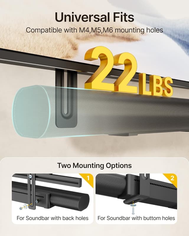 Thumbnail 1 de monTEK Soundbar Mount 22 lbs