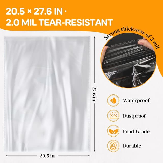 Thumbnail 2 de AGOBUHE 12Pcs Large Cellophane Bags