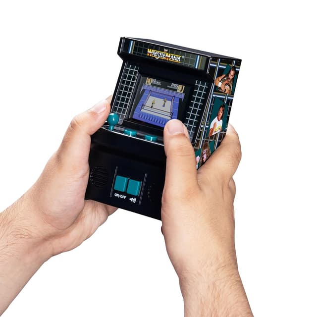 Detalle de Mini Classic WWE Handheld – kompakter WWE-Wrestling-Handheld mit LCD-Display