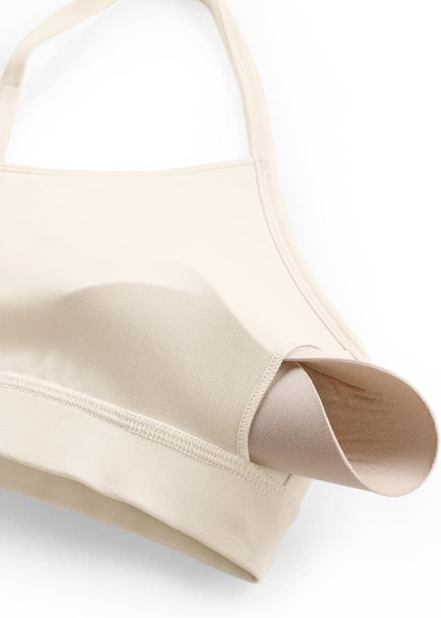 Detalle de CRZ YOGA Butterluxe : soutien-gorge de sport yoga léger à bretelles spaghetti et dos croisé
