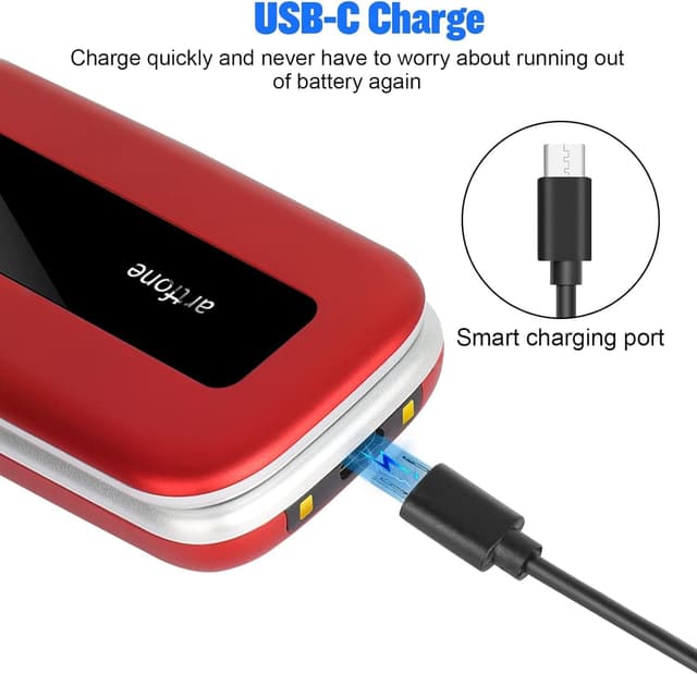 Thumbnail 2 de artfone Senior Flip Phone for Elderly