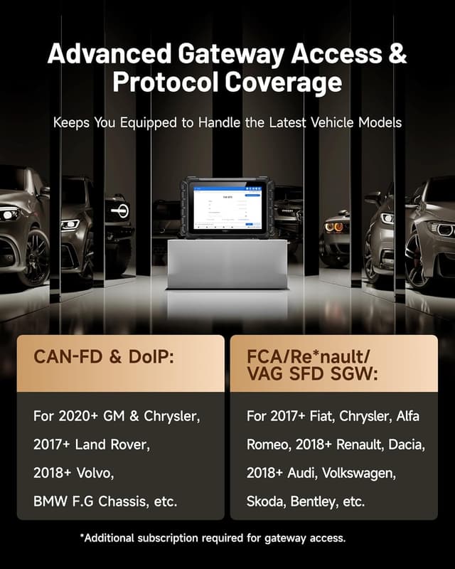 Detalle 2 de TOPDON ONE 10.1" Bidirectional Car Diagnostic Tool (J2534 Pass-Thru) with ECU Coding, TopFix AI & Full System OBD2 Scanning