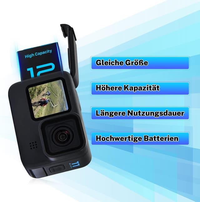 Detalle de 2580 mAh Akkus für GoPro Hero 12