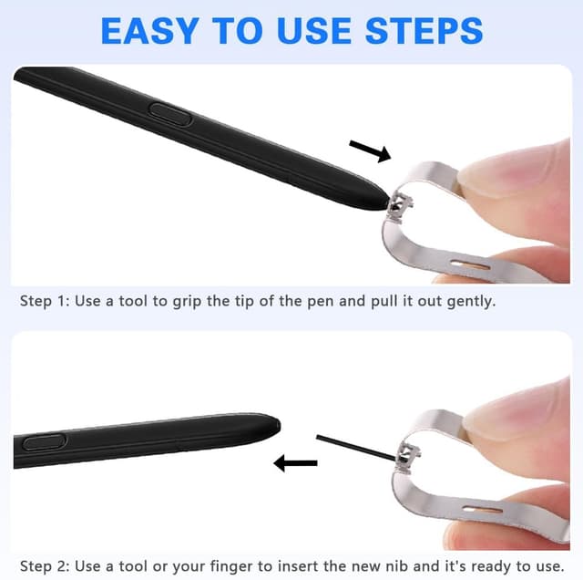 Detalle de flintronic Lot de 22 pointes de stylet tactile de remplacement pour Samsung (S6 à S23 Ultra, Note10/Note20) avec outil