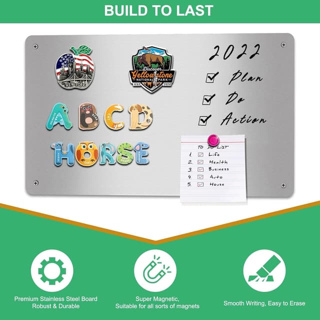 Thumbnail 1 de Raweao Lavagna magnetica da parete 30×43,5 cm 🧲