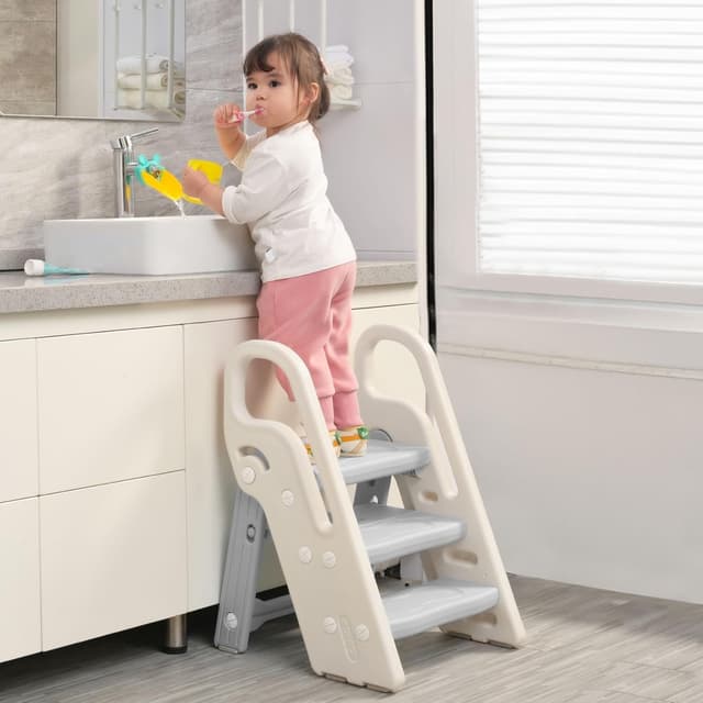 Detalle 2 de Onasti Foldable Step Stool, 3-Step Safety