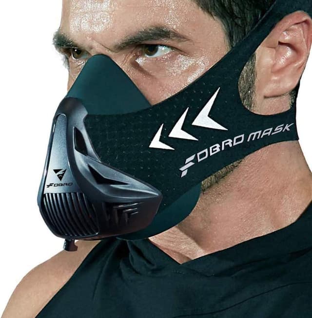Detalle de FDBRO Sport Masks : masque cardio et endurance à 6 niveaux de résistance pour course, fitness et entraînement en altitude