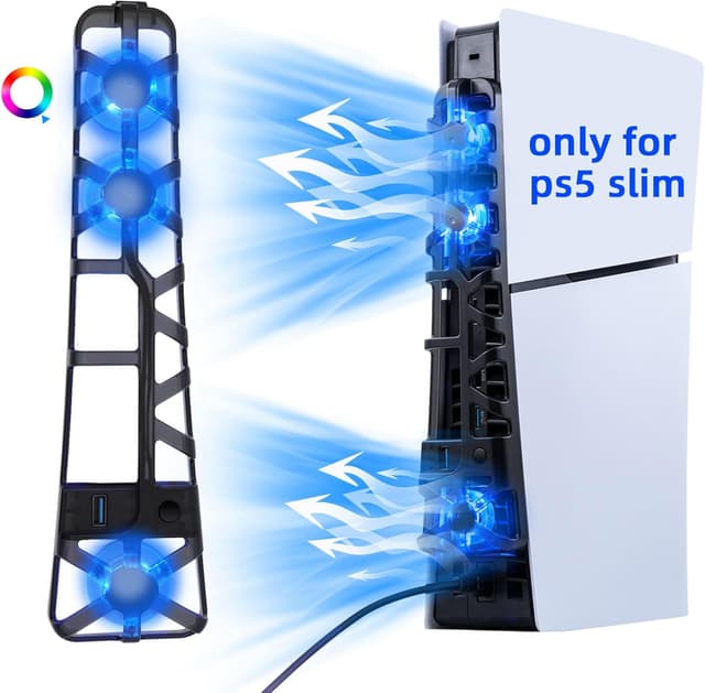 Detalle de Mcbazel Lüfter PS5 Slim 3er RGB