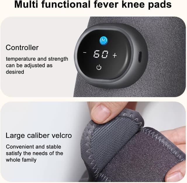 Thumbnail 6 de Cordless heated knee support massager with heat, 3 modes and 3 heating levels
