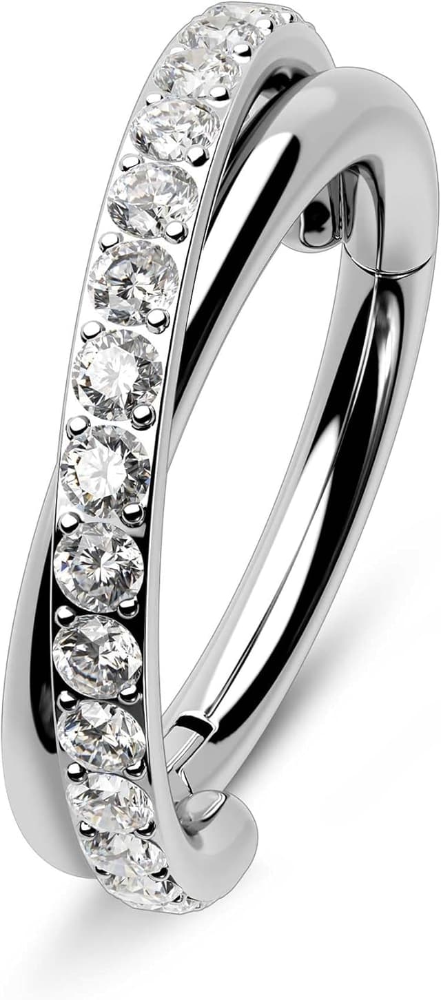 Detalle de Melighting anello elicoidale doppia fila 16G/18G/20G