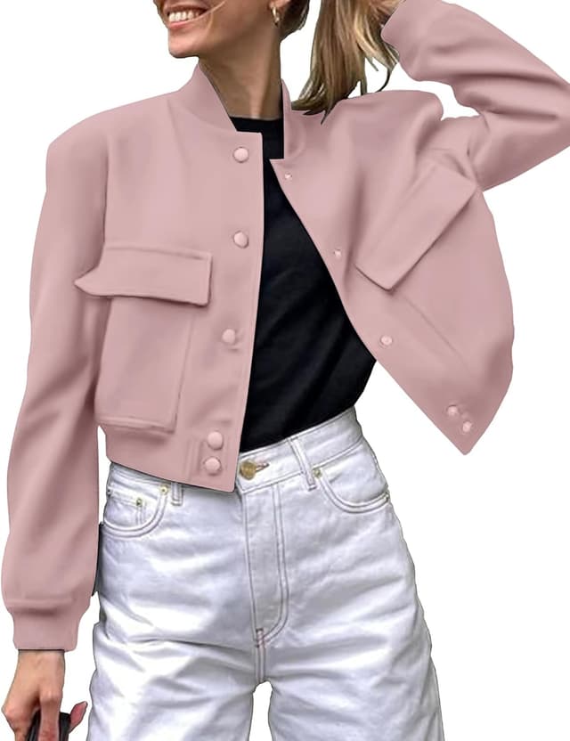 Thumbnail 6 de Zeagoo Women Bomber Jacket Varsity Light