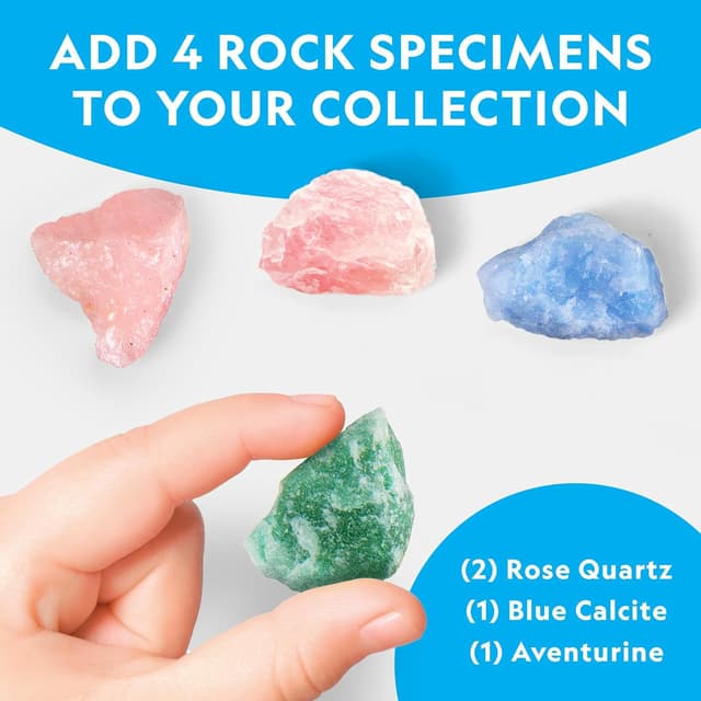 Detalle de Blue Marble National Geographic Light Up Terrarium Kit for Kids — Build a Dinosaur Habitat with Real Plants & Gemstones