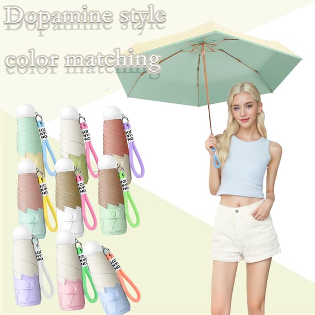 Thumbnail 5 de Mini Reise-Regenschirm 90 cm, UPF 50+