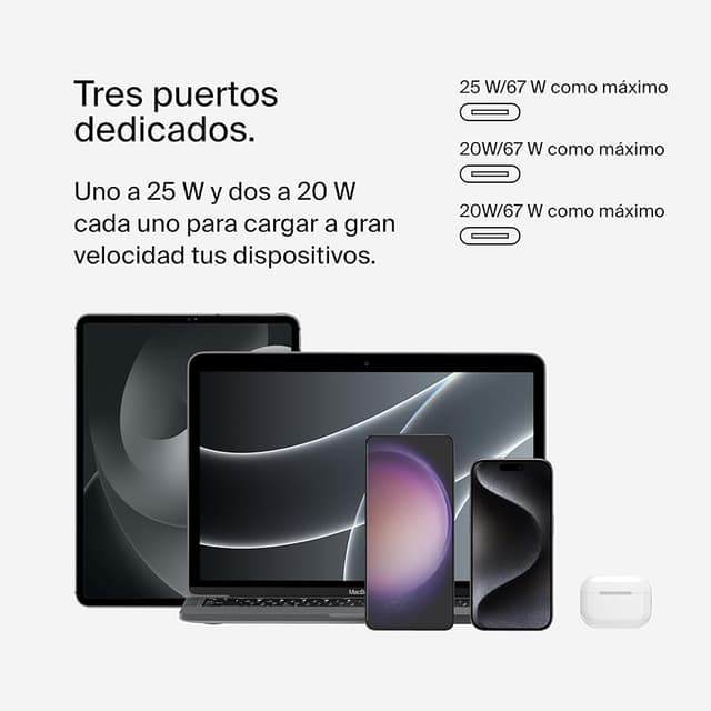 Thumbnail 4 de Boostcharge Pro Belkin Cargador USB-C 67W ⚡