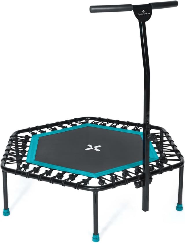 Detalle de SportPlus Trampolino fitness per jumping con sospensioni silenziose, portata fino a 130 kg