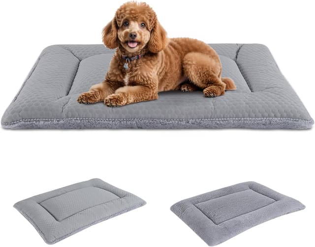 Detalle de BVAGSS Hundebett Kleine Hunde 60x45 cm Grau