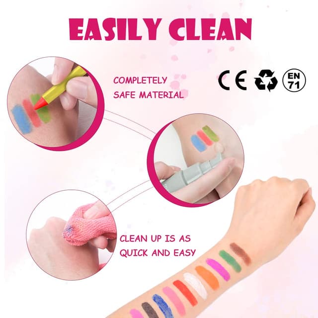 Thumbnail 4 de ACWOO 16 Farben Halloween Schminke 🎨