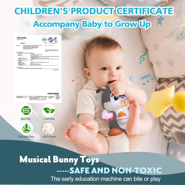 Thumbnail 4 de MOONTOY Conejito interactivo para gatear 6–12 meses