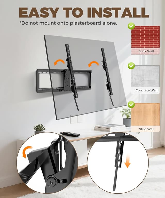 Thumbnail 4 de Digank TV Wall Bracket 75kg slim tilt