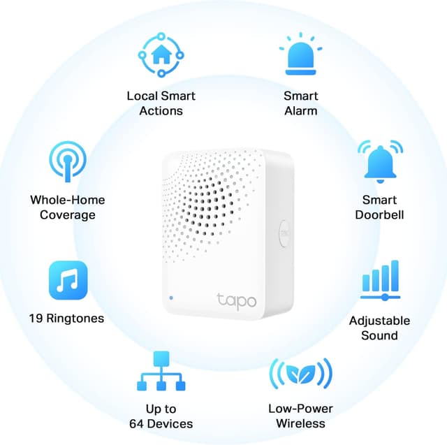 Thumbnail 1 de TP-Link Tapo H100 Smart Hub with 64‑device Support 🏠