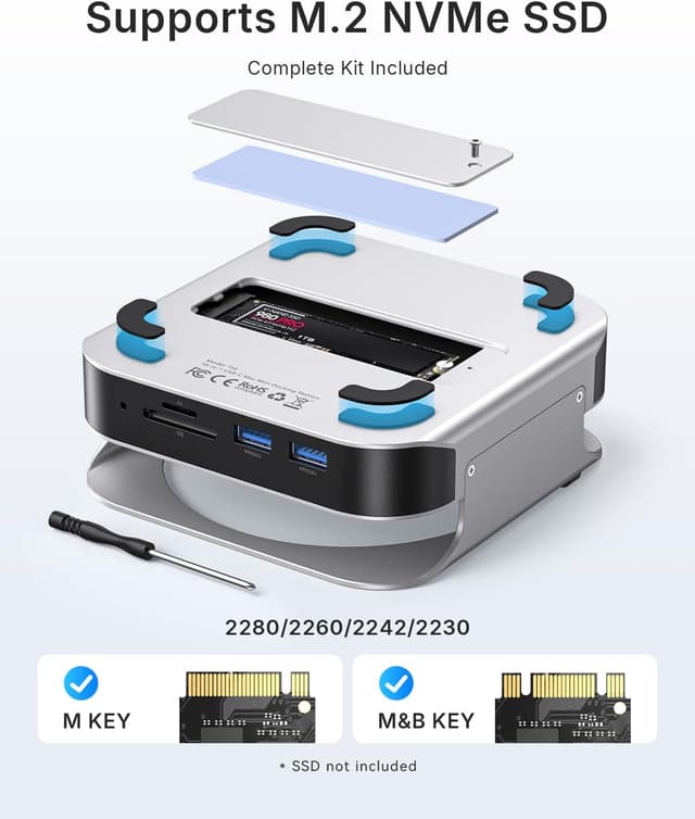 Thumbnail 6 de Vention Dock 10-in-1 per Mac Mini 240 Hz