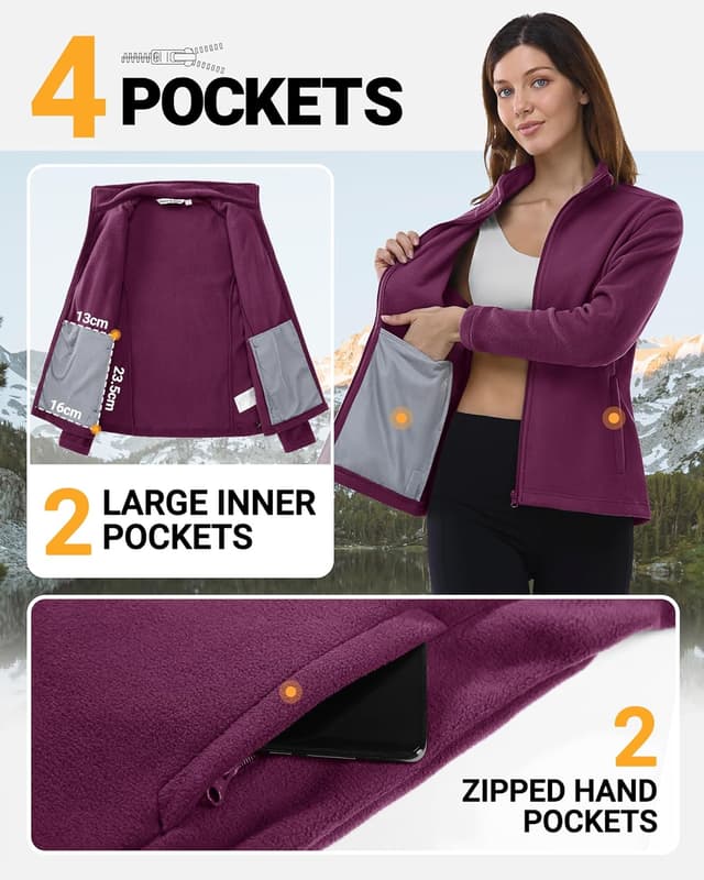 Detalle de Outdoor Ventures fleece jacket with 4 pockets