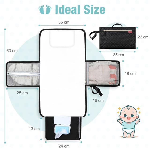 Detalle 2 de Lekebaby Wickelunterlage 63×35 cm