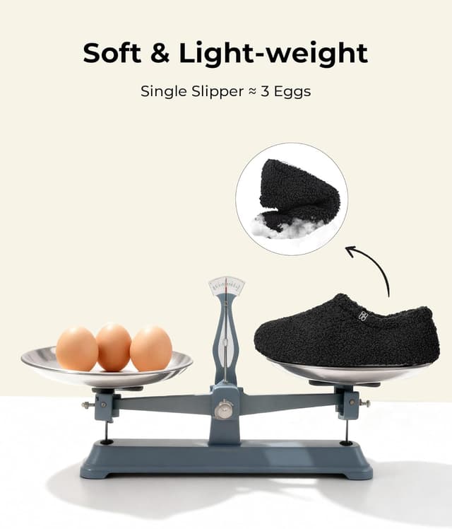 Thumbnail 5 de HomeTop Fuzzy Curly Fur Memory Foam Loafers 1️⃣