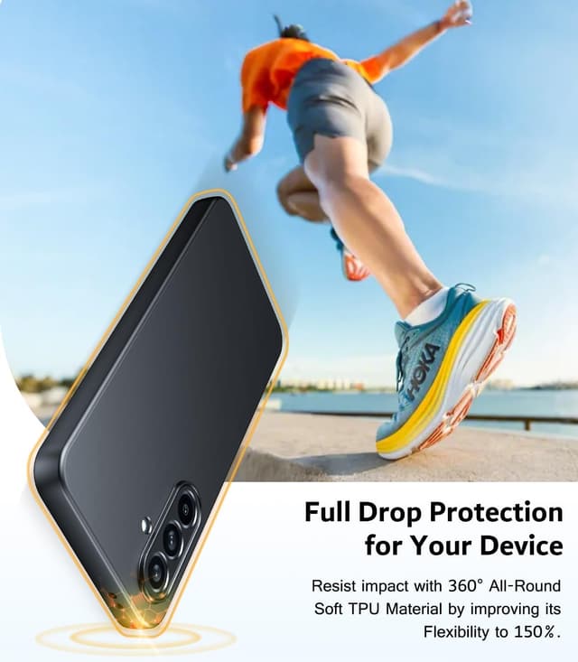 Detalle de Coque TesRank en TPU souple antichoc et antidérapante pour Samsung Galaxy A56 5G (noir)