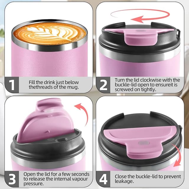 Thumbnail 4 de HoneyHolly Termo Café 600 ml: vaso térmico antigoteo